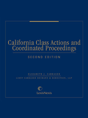 cover image of California Class Actions and Coordinated Proceedings